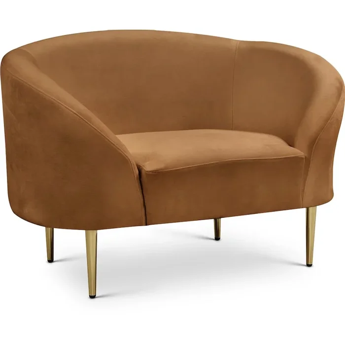 Meridian Furniture Ritz Saddle Velvet Chair