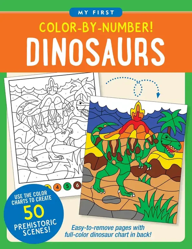 My First Color-by-Number! Dinosaurs