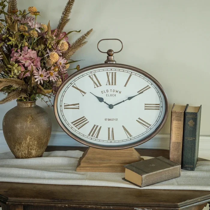Oval Tabletop ClockCosmetics