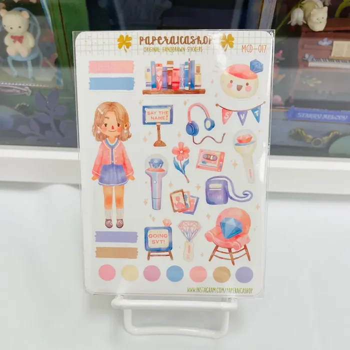 PaperaicaShop Carat Girl Planner Sticker