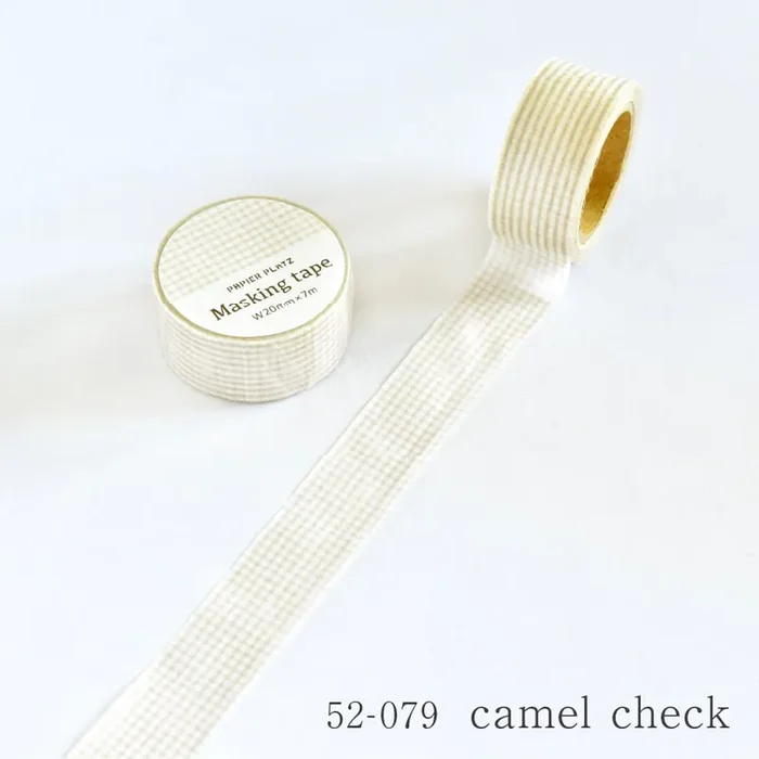 Papier Platz Camel Check Washi Tape