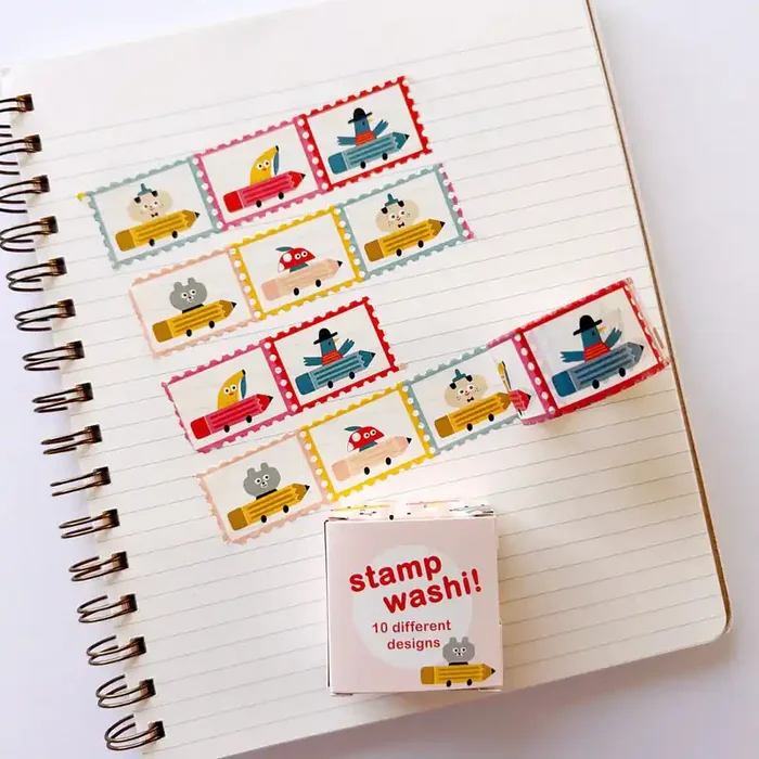 Pencil Cars SSD Stamp Washi Tape