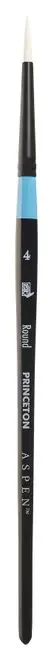 Princeton Series 6500 Aspen Synthetic Brush-Short Handle Round Size 4 – 5A002ZM5-1H0ZT