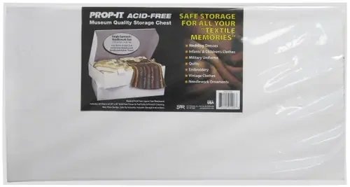 PROP-IT Acid-Free Museum Quality Storage Chest for Textiles-Needlework 3″X24″X20″ – 1406
