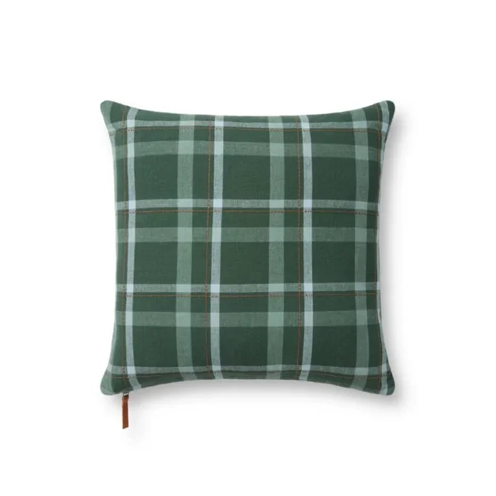 Ralph PCJ0011 Green/Multi 18”x18” by Chris Loves Julia x Loloi, Set of Two