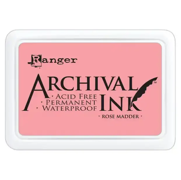 Ranger Archival Ink Pad – Rose Madder — Flipping Fabulous
