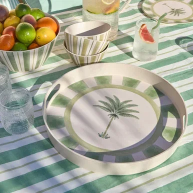 RivieraBambooMelamineOutdoorServingTray