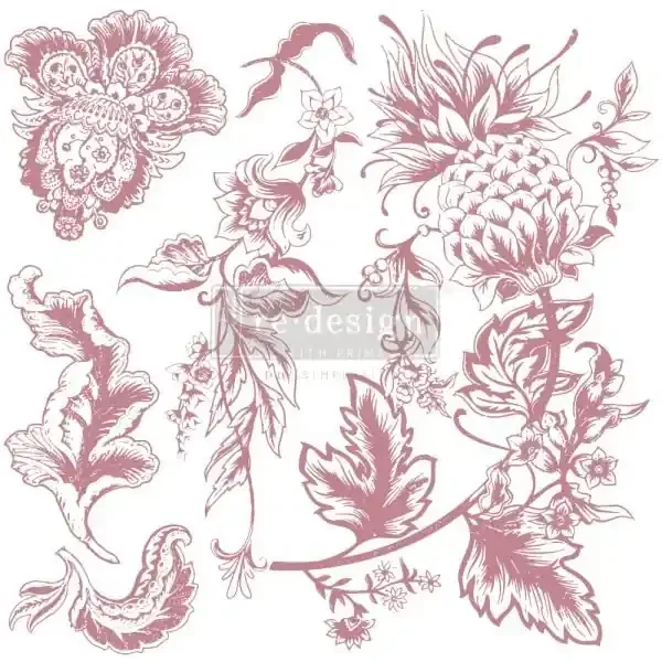 Rustic Floral Elements Clearly Aligned Stamps ReDesign With Prima — Flipping Fabulous