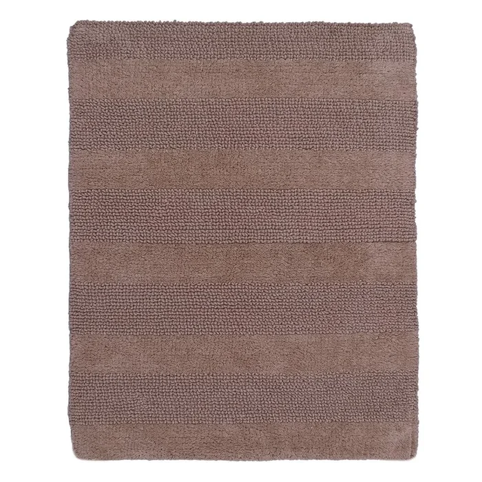 Splendid Striped Soft Plush Cotton Bath Rug 22″ X 60″ Natural by Castle Hill London