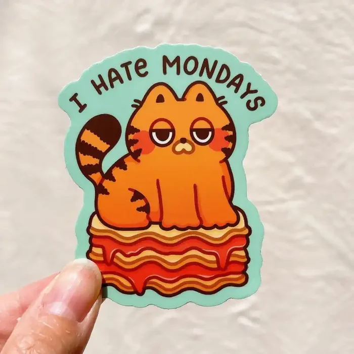 StickyRiceCo Vinyl Sticker – I Hate Mondays