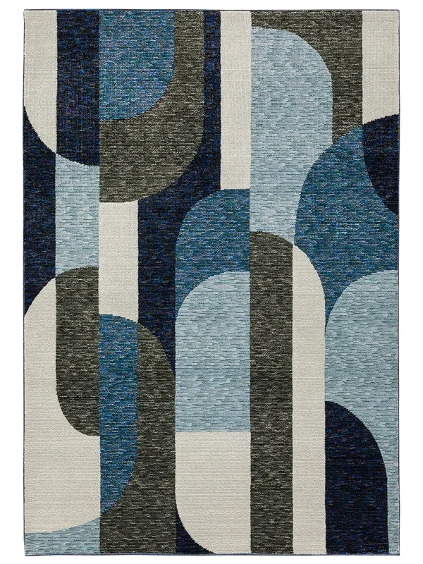 Strada 7’10” x 10’10” Blue Rug
