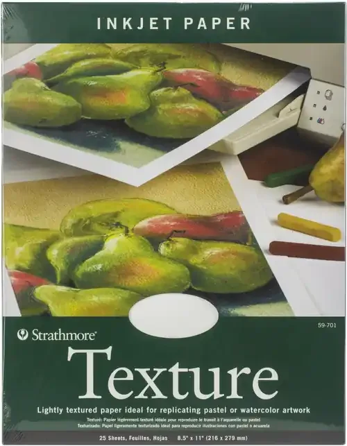 Strathmore Ink Jet Paper Texture 8.5″X11″-25 Sheets – 597010
