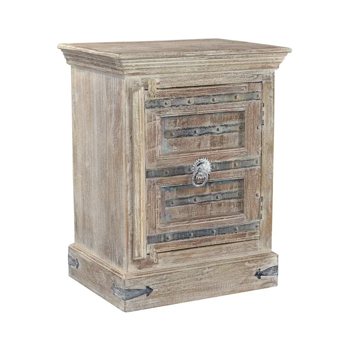 Taran Designs Callan 1-door Solid Wood Nightstand (Right)