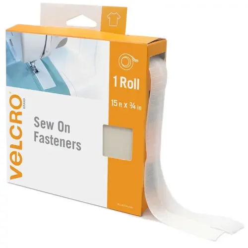 VELCRO(R) Brand Sew On Roll 15‘X.75″-White – 5A003142-1H2Q0