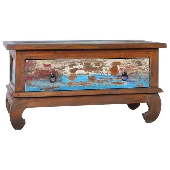 vidaXL Coffee Table 31.5″x19.7″x15.7″ Reclaimed Teak Wood