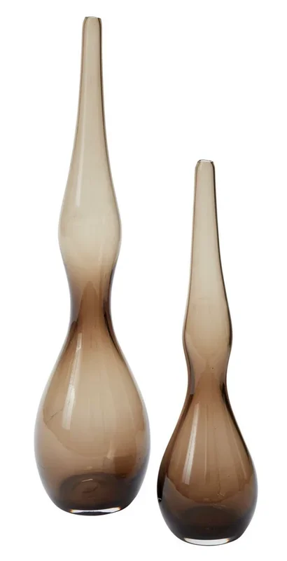 VORAGO SMOKED GLASS VASES 16/21VASES