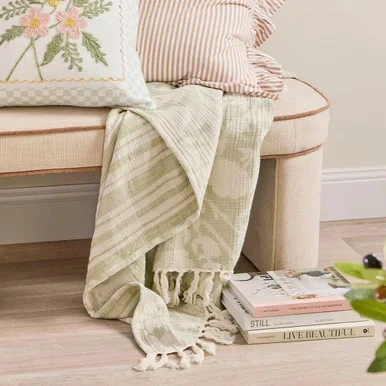 WilderFloralandStripeReversibleThrow
