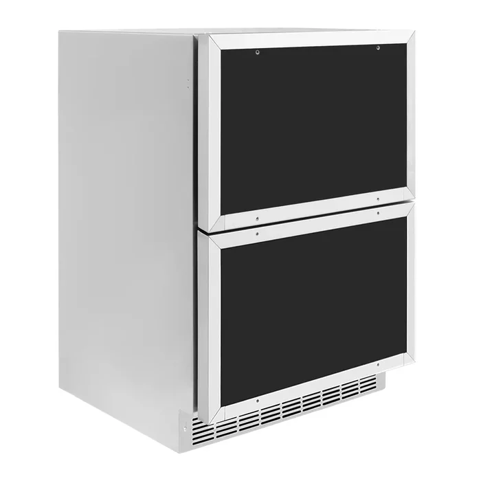 ZLINE 24″ Touchstone 168 Can Outdoor-Rated Refrigerator Drawer with Panel Ready Doors, RDSPO-24